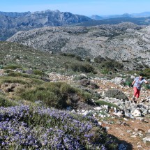 Marion close to the top of Sierra de los Pinos